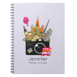 Cuaderno Puntos de referencia europeos con un diario de via