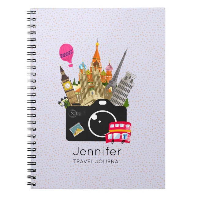 Cuaderno Puntos de referencia europeos con un diario de via (Frente)
