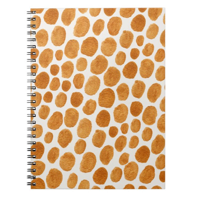 Cuaderno Puntos del Polka Dorado: Gouache Resumen (Frente)