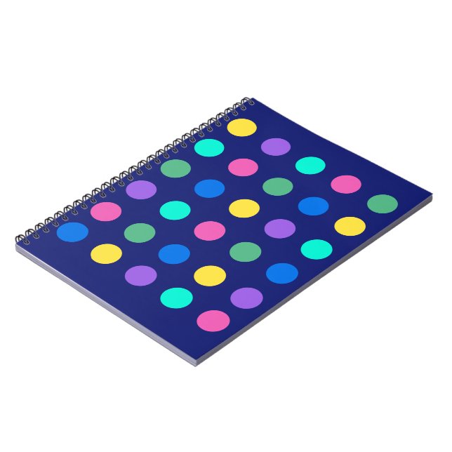 Cuaderno Puntos geométricos coloridos (Lado Izquierdo)