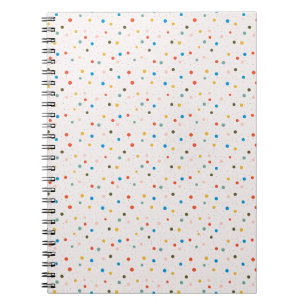 Cuaderno Puntos Pintados Coloridos