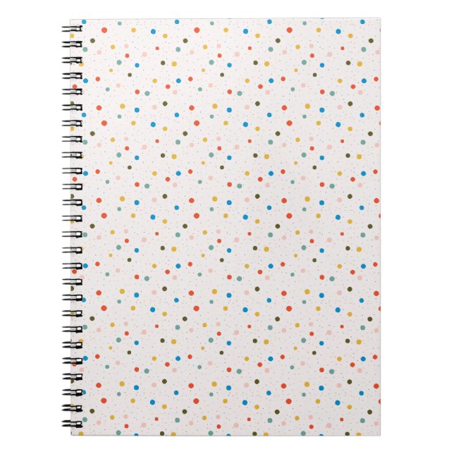Cuaderno Puntos Pintados Coloridos (Frente)