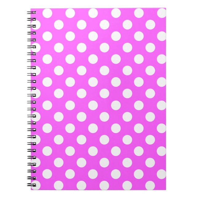 Cuaderno Puntos Rojos Y Blancos Grandes (Frente)
