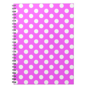 Cuaderno Puntos Rojos Y Grandes Puntos Blancos