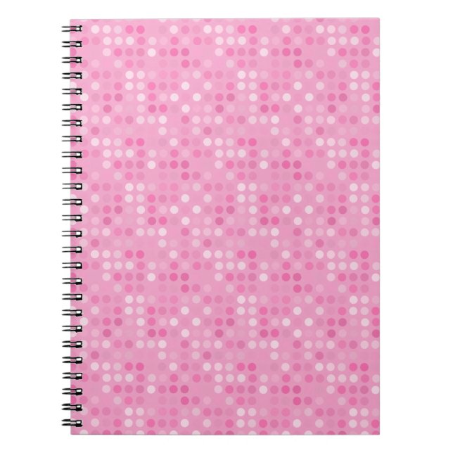 Cuaderno puntos rosas y blancos (Frente)