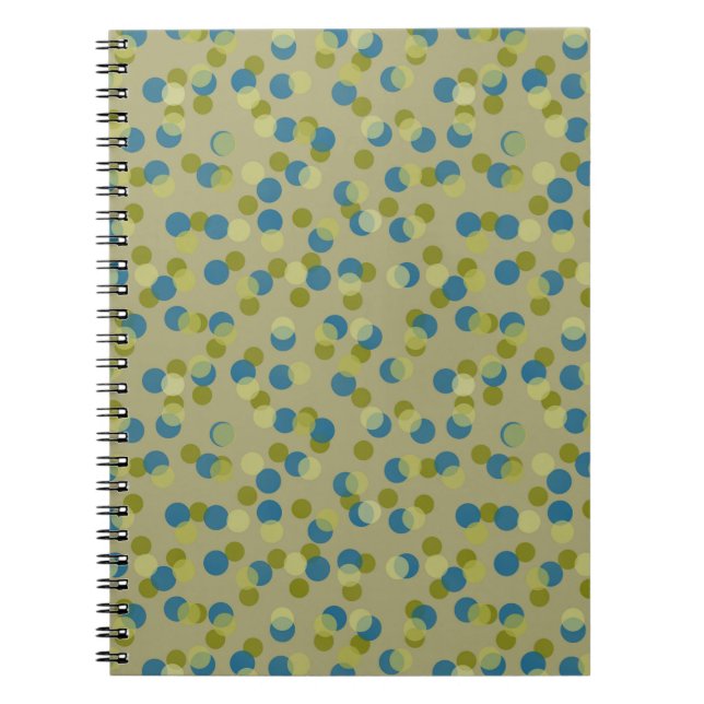 Cuaderno puntos verdes, azules y amarillos (Frente)