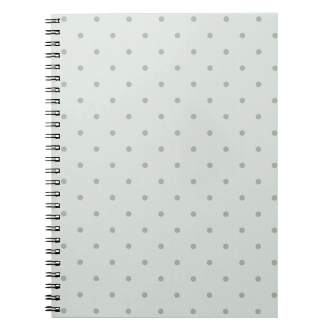 Cuaderno Puntos verdes menta (Frente)