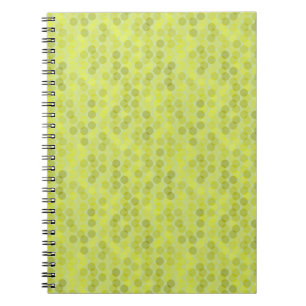 Cuaderno Puntos verdes y amarillos de aguacate