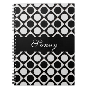 Cuaderno Puntos y cuadrados / blanco negro + tus ideas