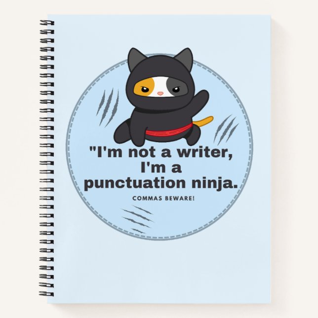 Cuaderno Puntuación Ninja: La tira cómica de escritor diver (Anverso)