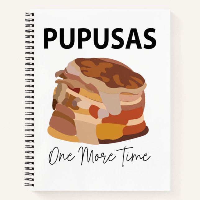 Cuaderno Pupusas El Salvador Pan Pupusas Restaurante (Anverso)