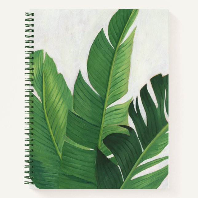 Cuaderno Pura Vida - Hojas tropicales (Anverso)
