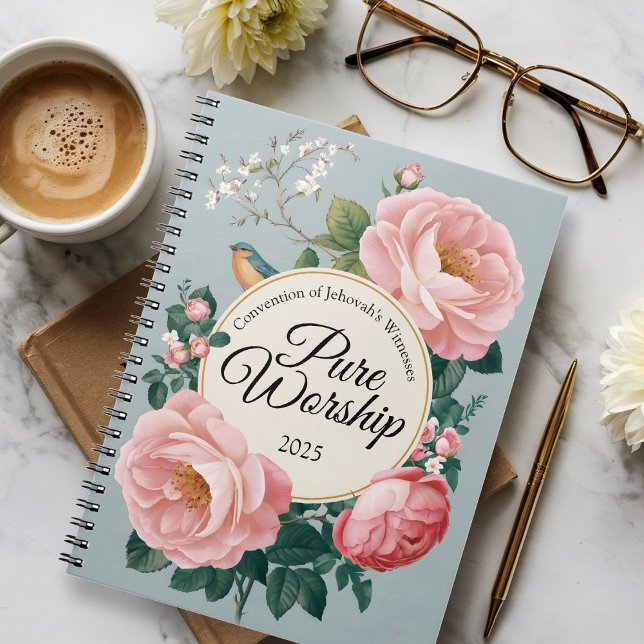 Cuaderno Pure Worship 2025 Convention JW Gifts Spiral (Subido por el creador)