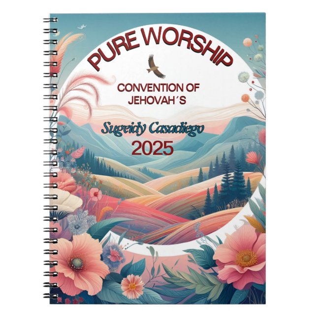 Cuaderno  Pure Worship Convention  of Jehovah's  (Frente)