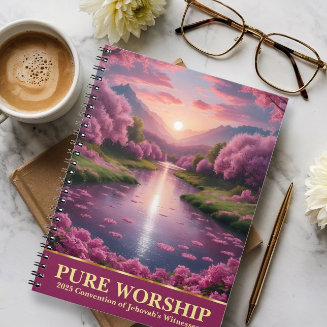 Cuaderno Pure Worship JW Convention 2025 Gifts Spiral (Subido por el creador)