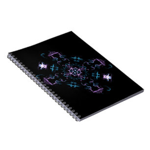 Cuaderno Purple and Blue Mandala Flower
