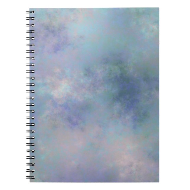Cuaderno Purple Blue Misty Watercolor Background (Frente)