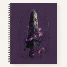 Cuaderno Purple Cosmic Obelisk Occult Dark Art