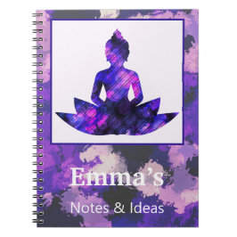 Cuaderno Purple espiritual Lotus Yoga Personal