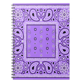 Cuaderno Purple Lavender Bandana Paisley Country Hip Hop Co
