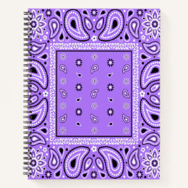 Cuaderno Purple Lavender Bandana Paisley Country Hip Hop Co