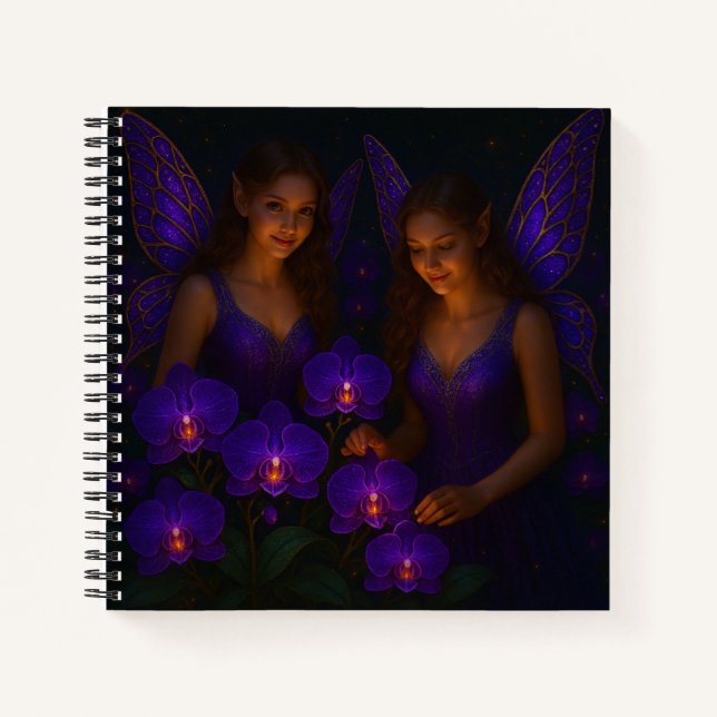 Cuaderno Purple Orchid Fairies Hardcover Art Journal (Anverso)