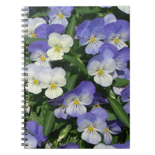Cuaderno Purple Pansies Garden Floral
