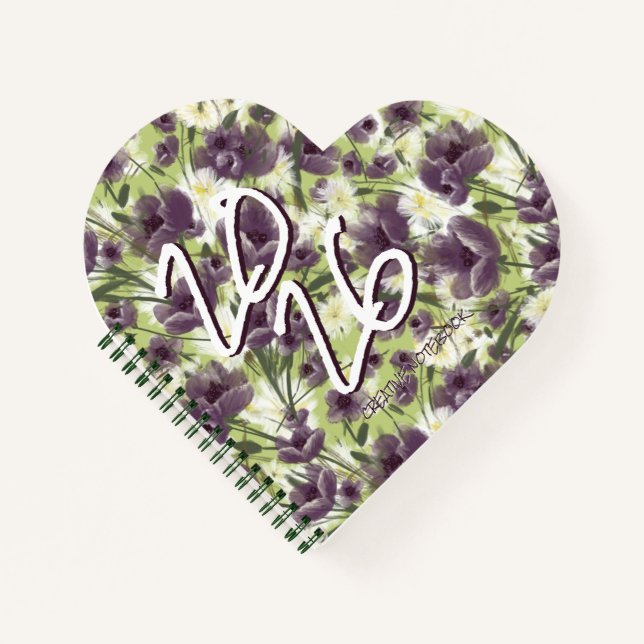 Cuaderno Purple Poppies "Mellow Garden" Notebook (Anverso)