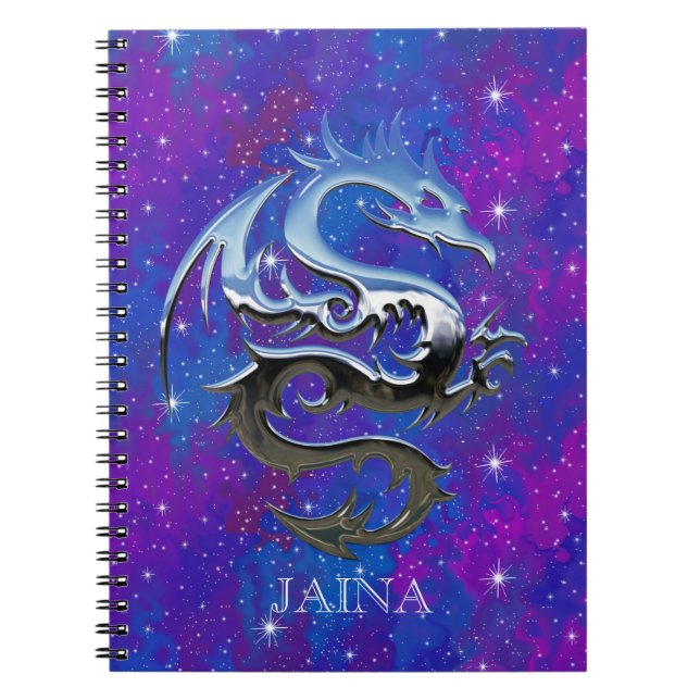 Cuaderno púrpura de la galaxia del dragón (Frente)