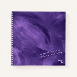 Cuaderno Púrpura de neblina violeta de flujo libre SPWW