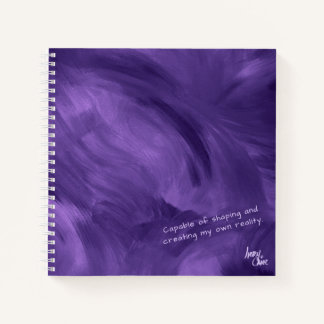 Cuaderno Púrpura de neblina violeta de flujo libre SPWW