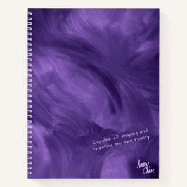 Cuaderno Púrpura de neblina violeta de flujo libre SPWW