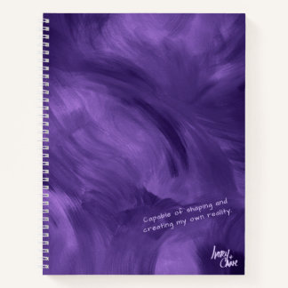 Cuaderno Púrpura de neblina violeta de flujo libre SPWW