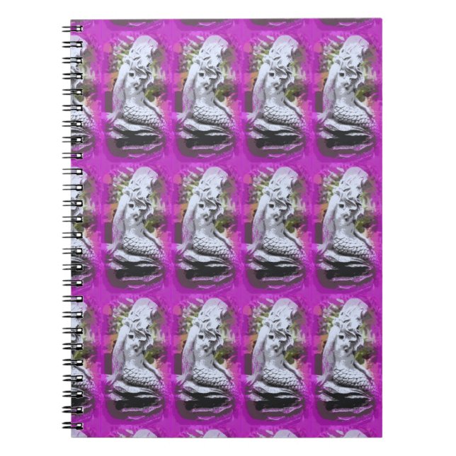 cuaderno púrpura de sirenas sentadas (Frente)