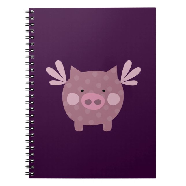 Cuaderno púrpura del cerdo (Frente)