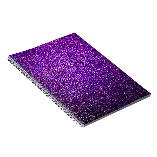 cuaderno púrpura del purpurina (Lado Derecho)