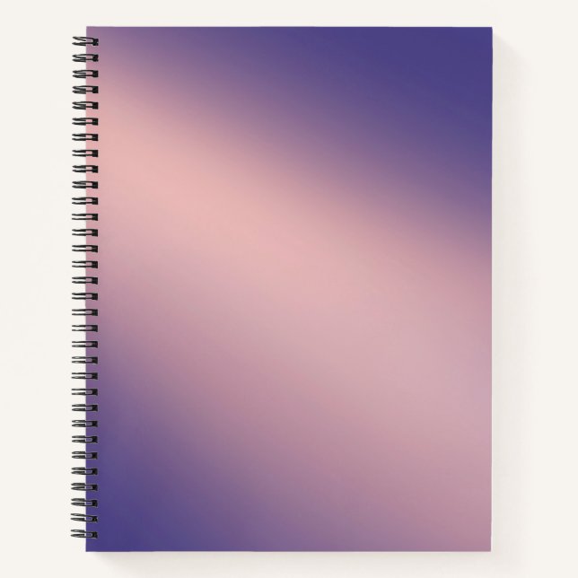 Cuaderno Púrpura efecto rosa de luz solar (Anverso)