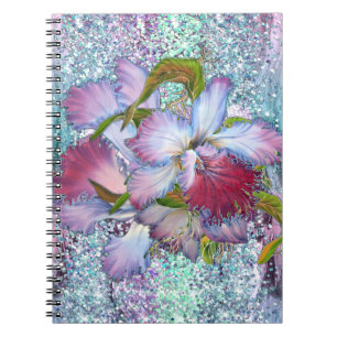 Cuaderno Púrpura Orquídea Orquídea Flora