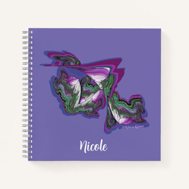 Cuaderno Púrpura perguile y verde (Anverso)