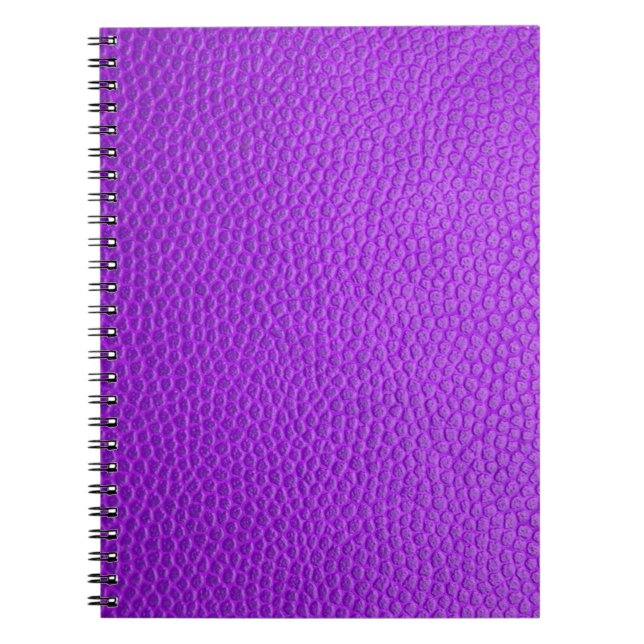 Cuaderno Púrpura piel textura de piel (Frente)