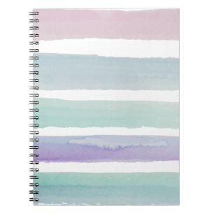 Cuaderno Púrpura rosa color de agua