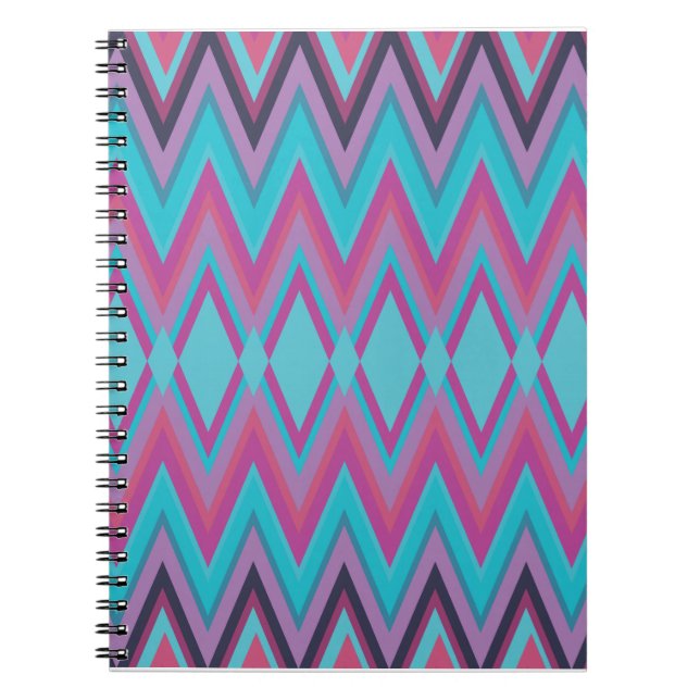 Cuaderno Púrpura y tribal de Aqua (Frente)