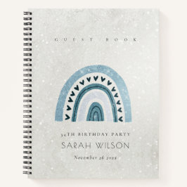 CUADERNO PURPURINA AQUA AZUL RAINBOW CHICOS CURATIVOS CUMPL