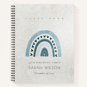 CUADERNO PURPURINA AQUA AZUL RAINBOW CHICOS CURATIVOS CUMPL