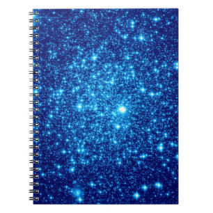 Cuaderno Purpurina Astral Azul