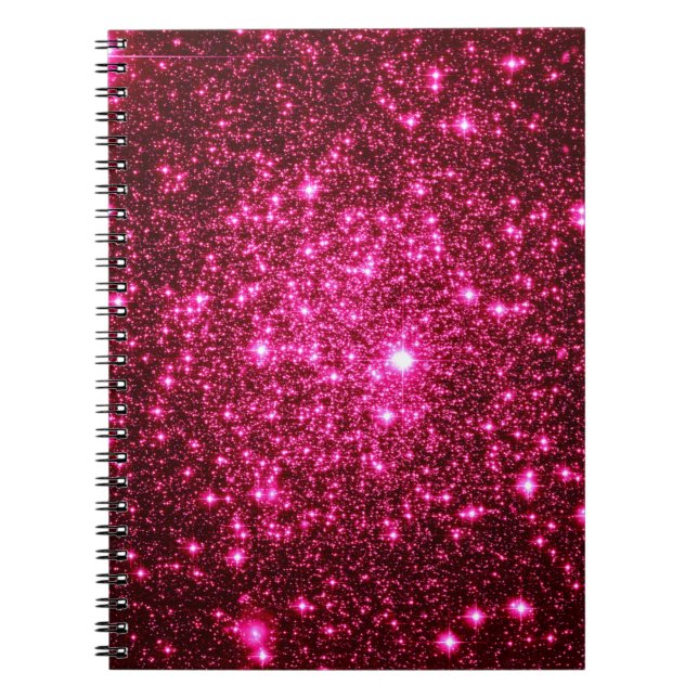 Cuaderno Purpurina Astral Rosa Caliente (Frente)