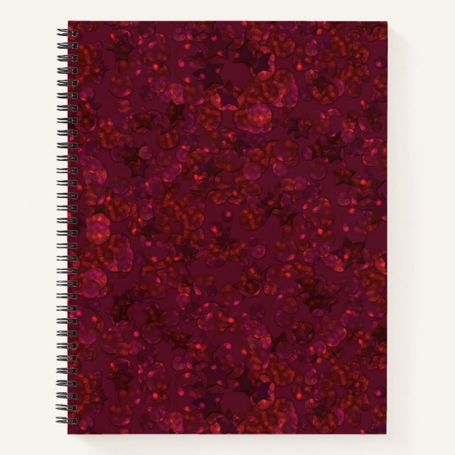 Cuaderno Purpurina bokeh sparkke print (Anverso)