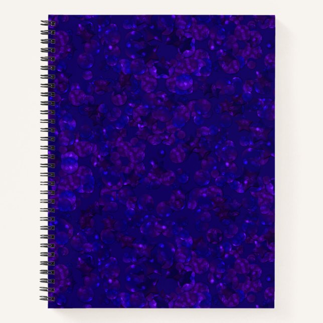 Cuaderno Purpurina bokeh sparkke print (Anverso)