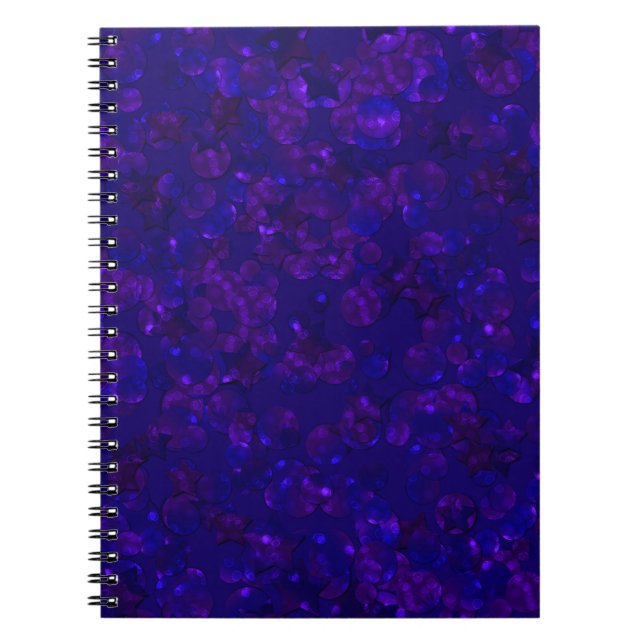 Cuaderno Purpurina bokeh sparkke print (Frente)