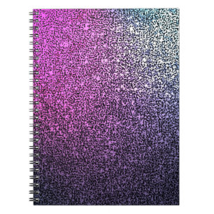 Cuaderno Purpurina brillante rosa morado
